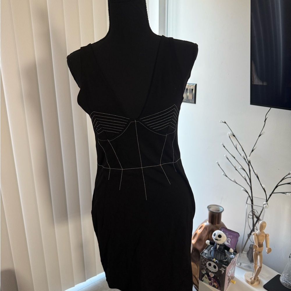 Topshop Black Backless Dress